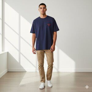 Universal Thread Men’s Project Love Blue Graphic T-Shirt Size XL